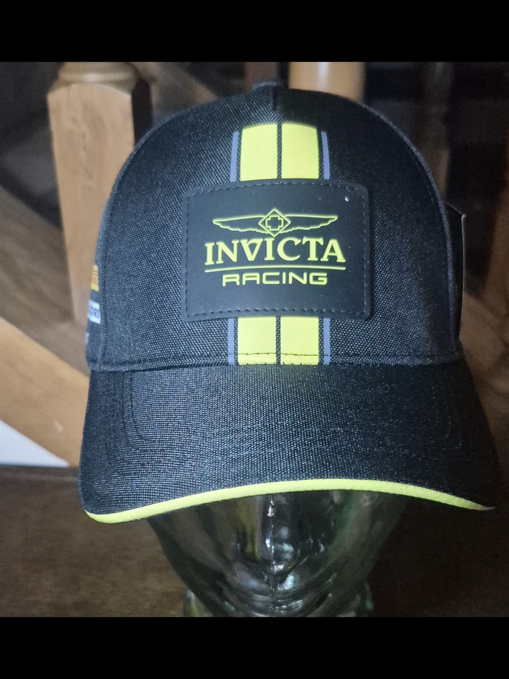 Invicta Racing Black & Yellow Cap - Picture 11 of 11